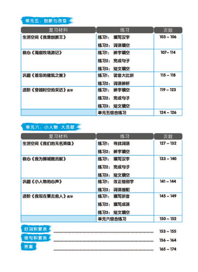 Secondary 1Express/G3 Chinese Vocabulary & Sentences in 5 Mins 中一G3《5分钟掌握课文词句 》