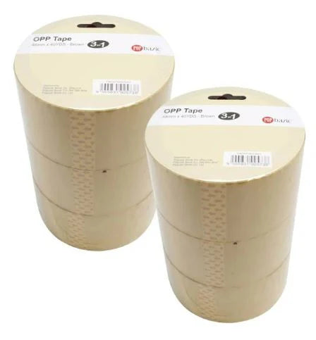 POP BAZIC OPP Tape 48MM x 40 Yards 3 in 1 - Clear