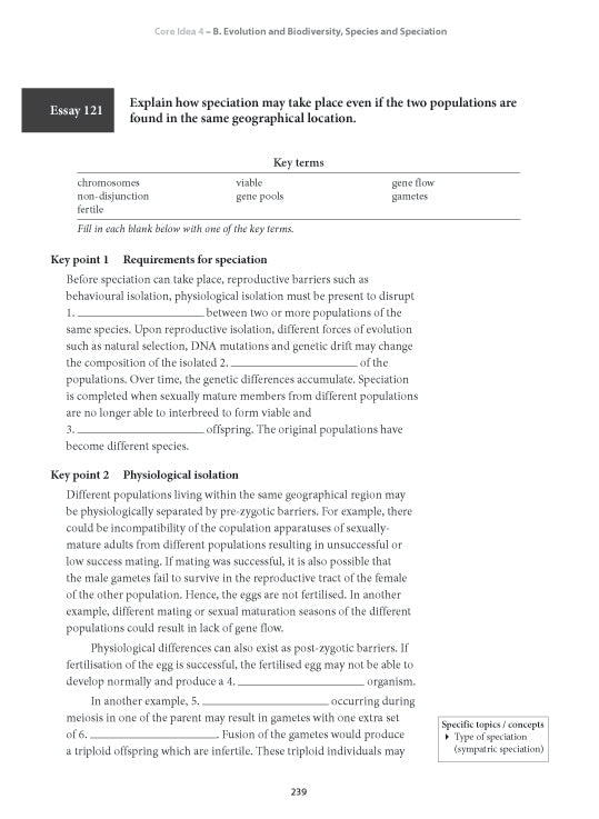 Key Guide A-Level H2 Biology Revision Via Essays