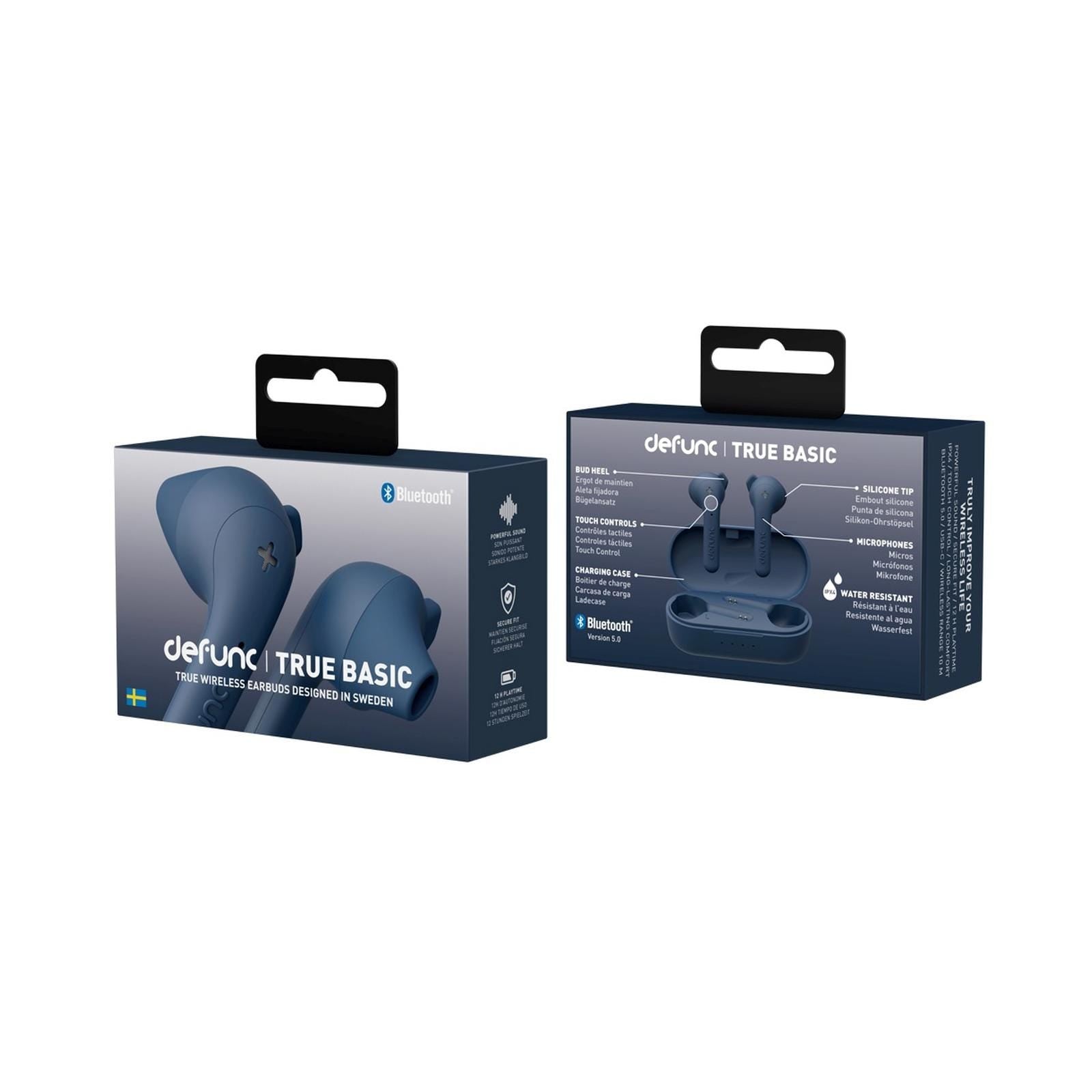 Defunc True Basic Wireless Earbuds, Blue