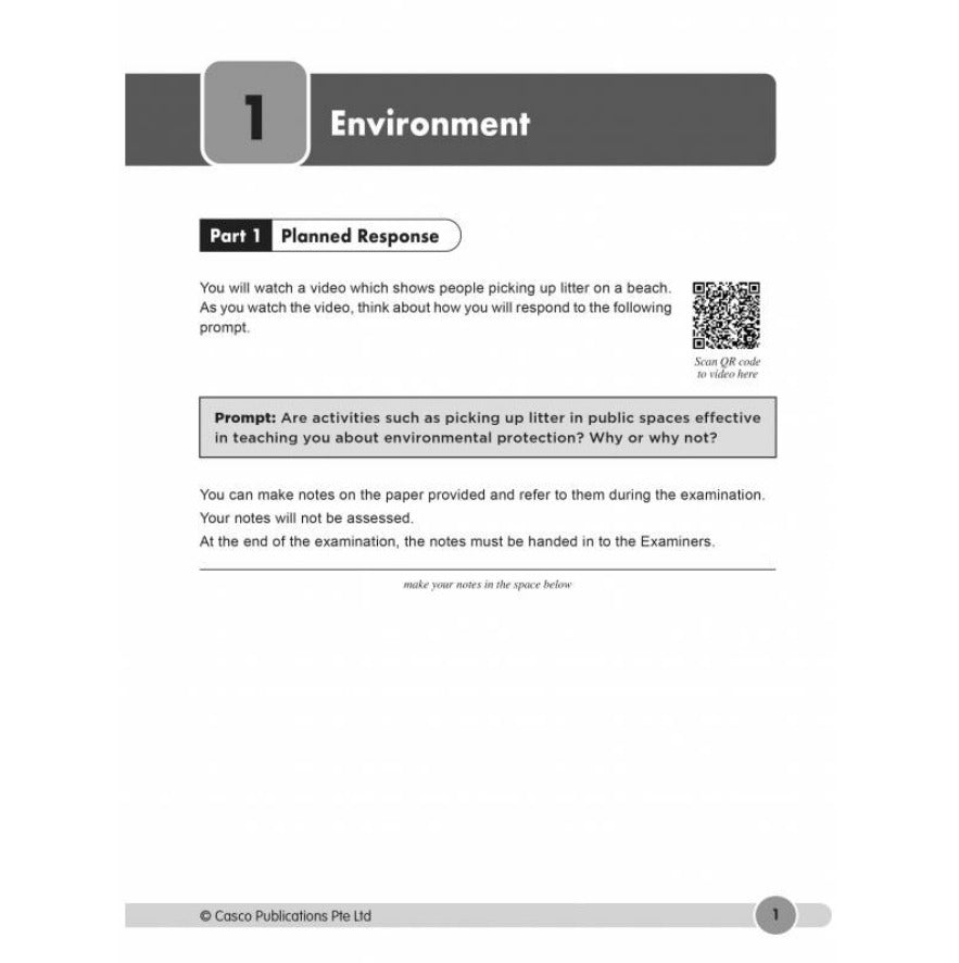 O-Level English Oral Exam Guidebook
