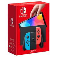 Nintendo Switch - OLED Model with Neon Red & Neon Blue Joy-Con