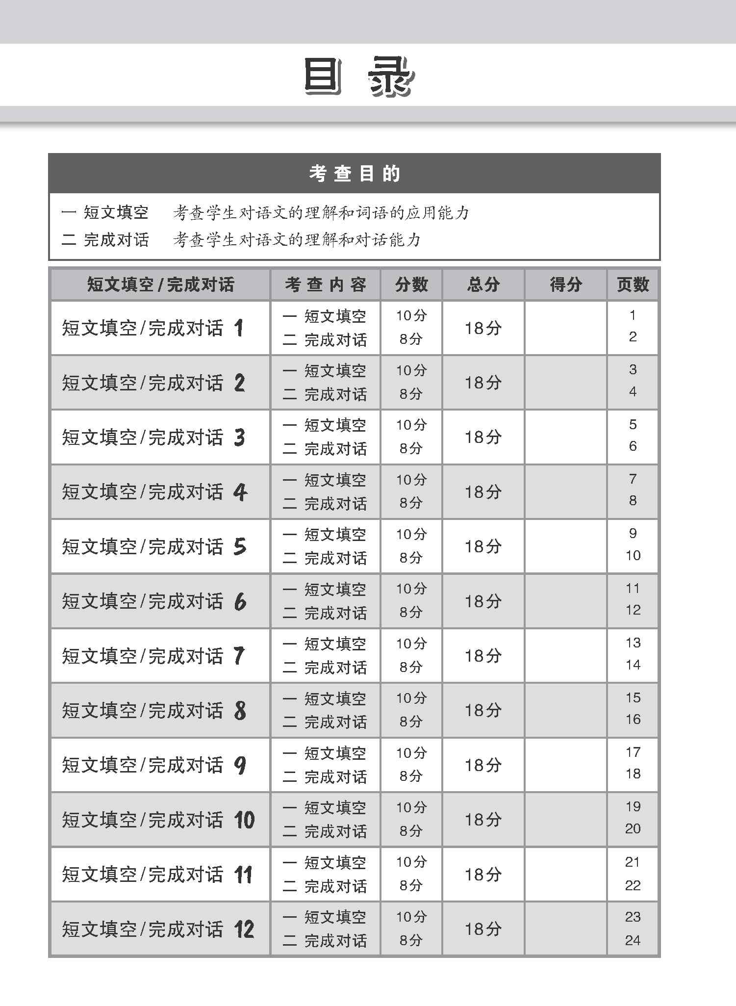 会考满分冲刺 PSLE华文短文填空 完成对话 / PSLE Chinese Cloze Passages and Dialogue Completion