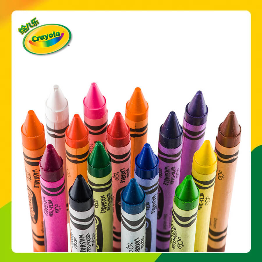 Crayola Ultraclean Washable Large Crayons 16's 523281