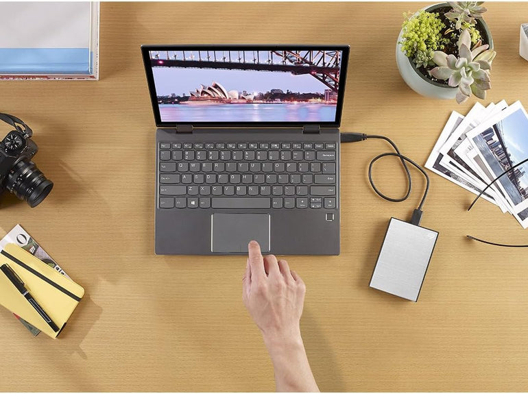 Seagate STKZ5000401 One Touch External HDD with Password Protection, 5TB, Silver