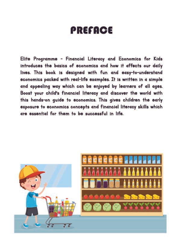 Elite Programme Financial Literacy & Economics for Kids (6-8year)