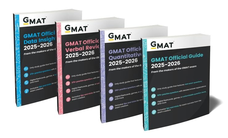 GMAT Official Guide 2025 - 2026 Bundle: Books + Online Question