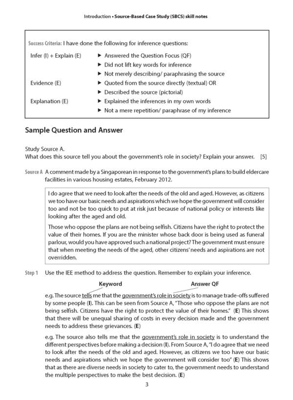Social Studies SBCS & SRQ Guide Secondary 3