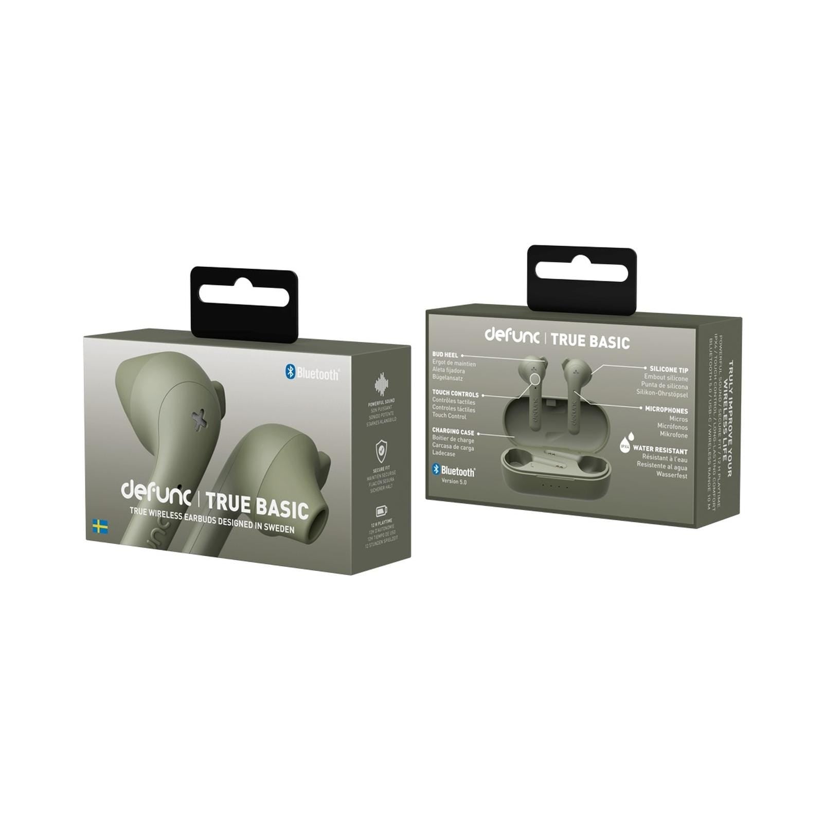 Defunc True Basic Wireless Earbuds - Green