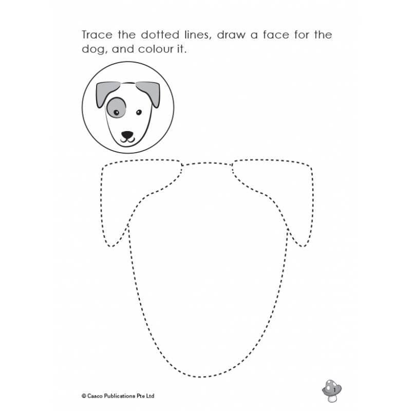Preschool Draw with Me for Ages 4-6 Book 2: Dogs