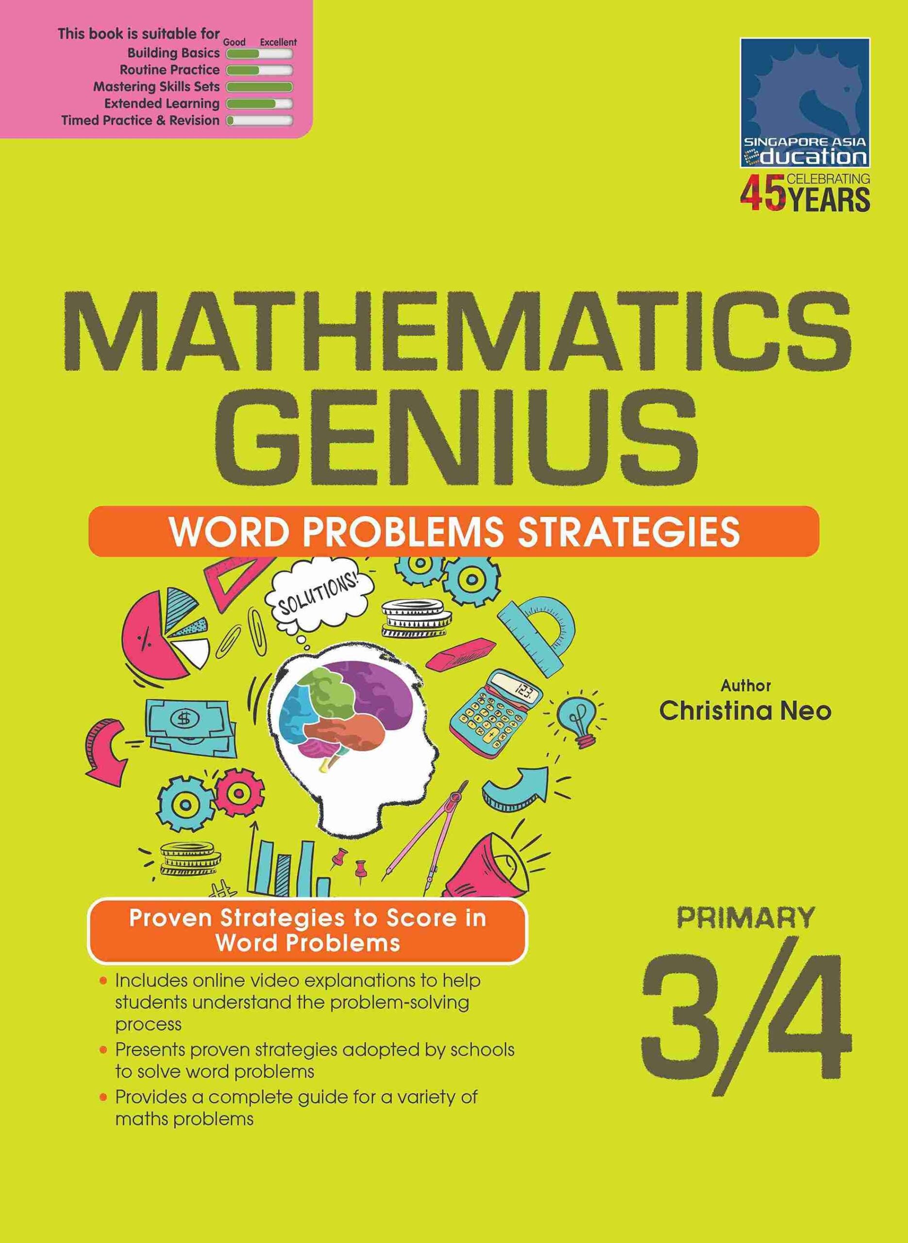 Primary 3&4 Math Genius Word Problem Strategies – Popular Book