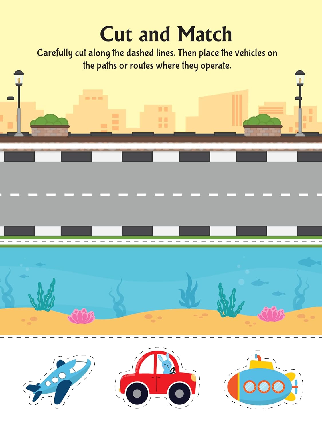 Scissors Skills Activity Book - Ultimate Vehicles