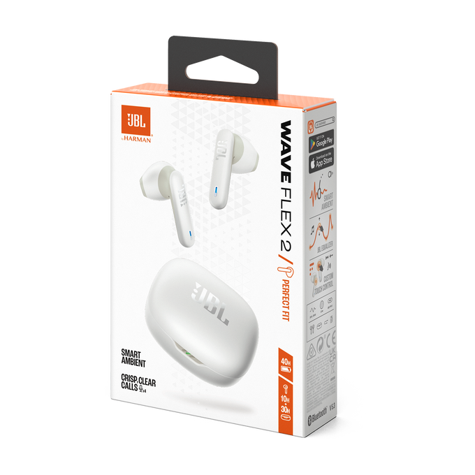 JBL Wave Flex 2 Earbuds White