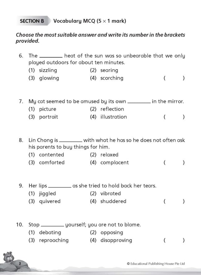 Primary 4 English Class Tests