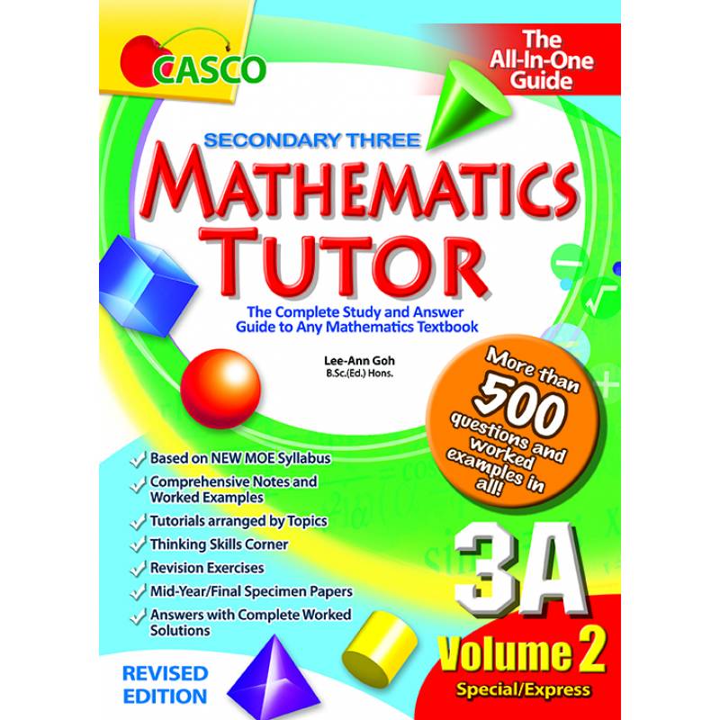 Secondary Mathematics Tutor 3A Volume 2 – Popular Book Company Pte Ltd
