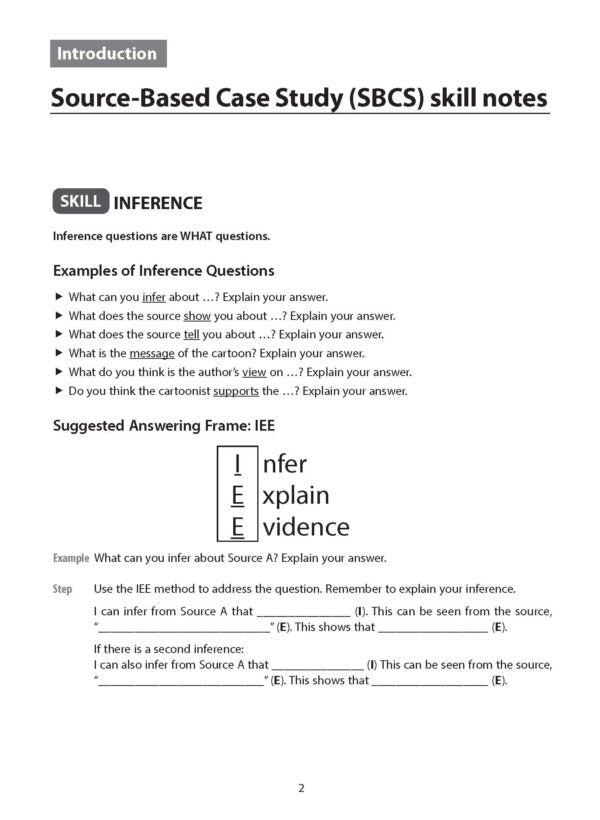 Social Studies SBCS & SRQ Guide Secondary 3