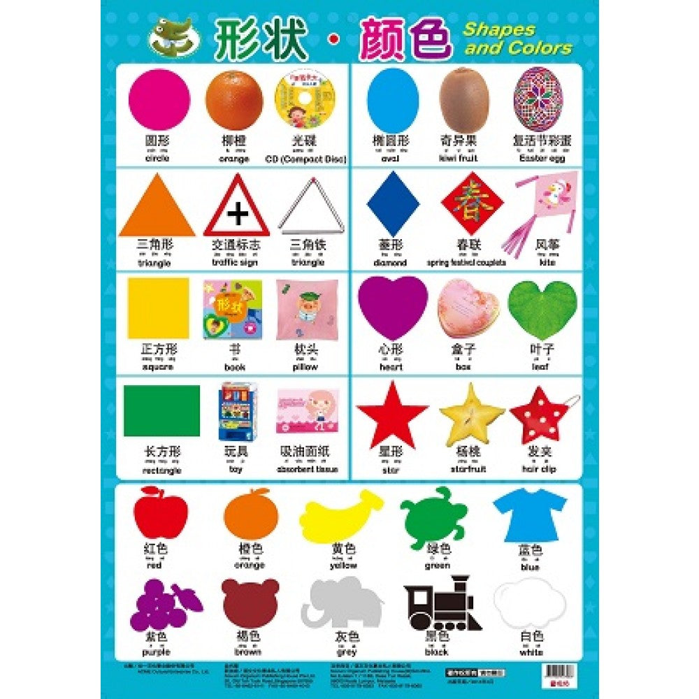 挂图:形状、颜色