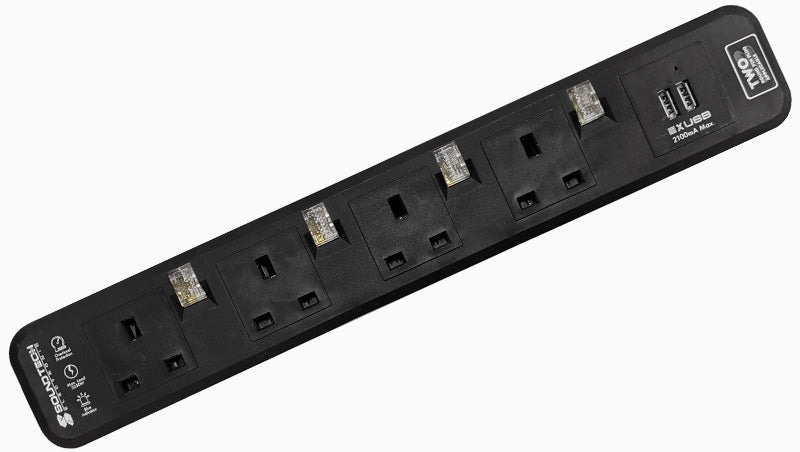 Soundteoh Ps-142u 4 Way Extension Socket With Usb