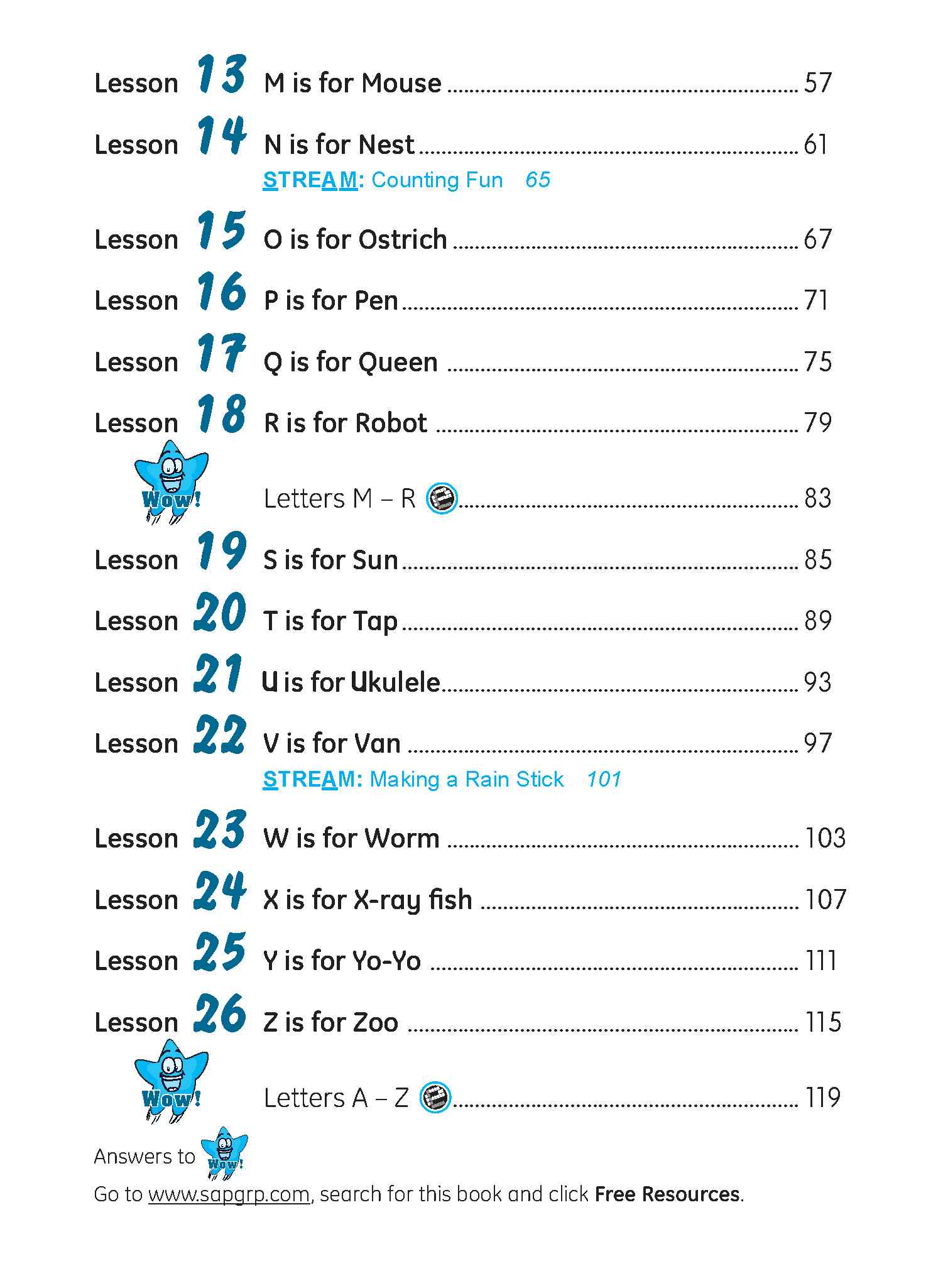 Nursery English Lessons