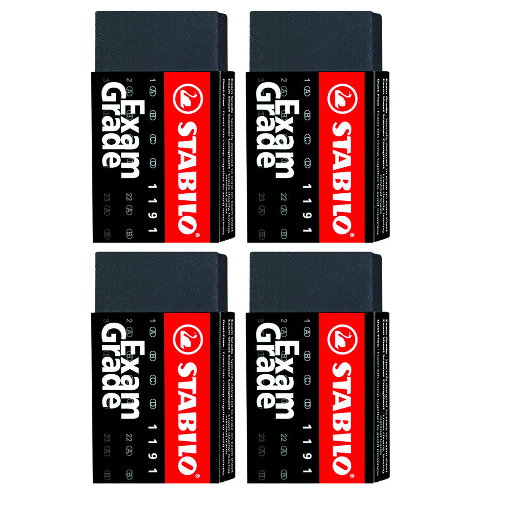 STABILO Exam Grade Erasers 4pcs 1191E