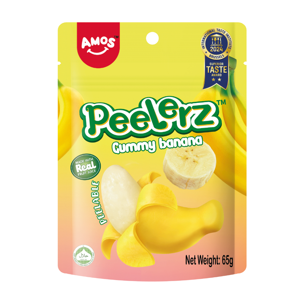 Amos Peelerz Gummy Banana 65G