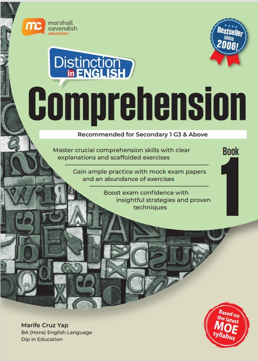 Secondary 1 G3 Distinction In English Comprehension Book