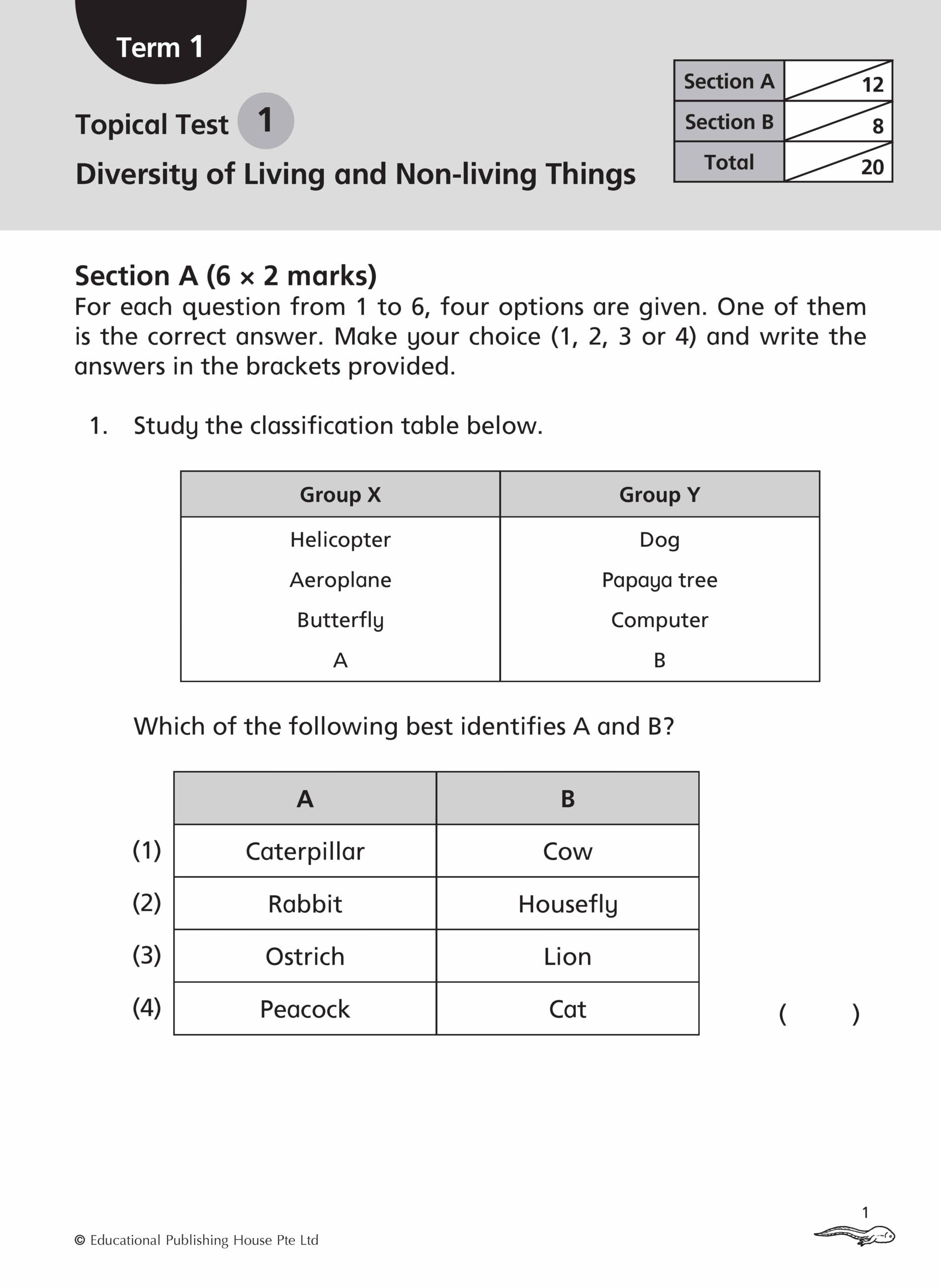 Primary 3 Science Topical Class Tests (2nd Edition)
