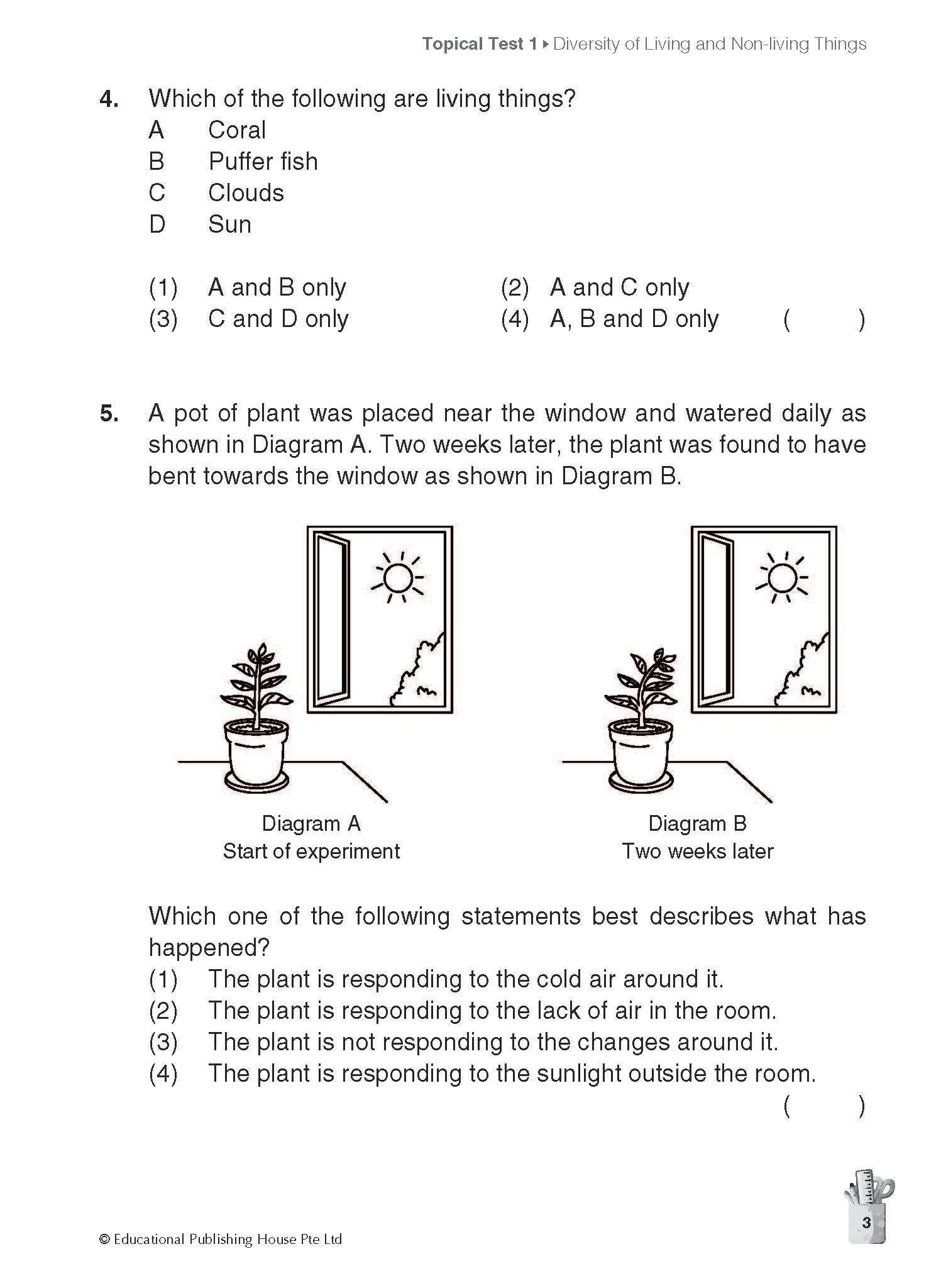 Primary 3 Science Topical and Thematic Tests