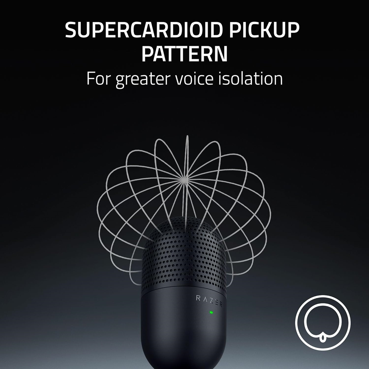 Razer Seiren V3 Mini Ultra-Compact USB Microphone Black