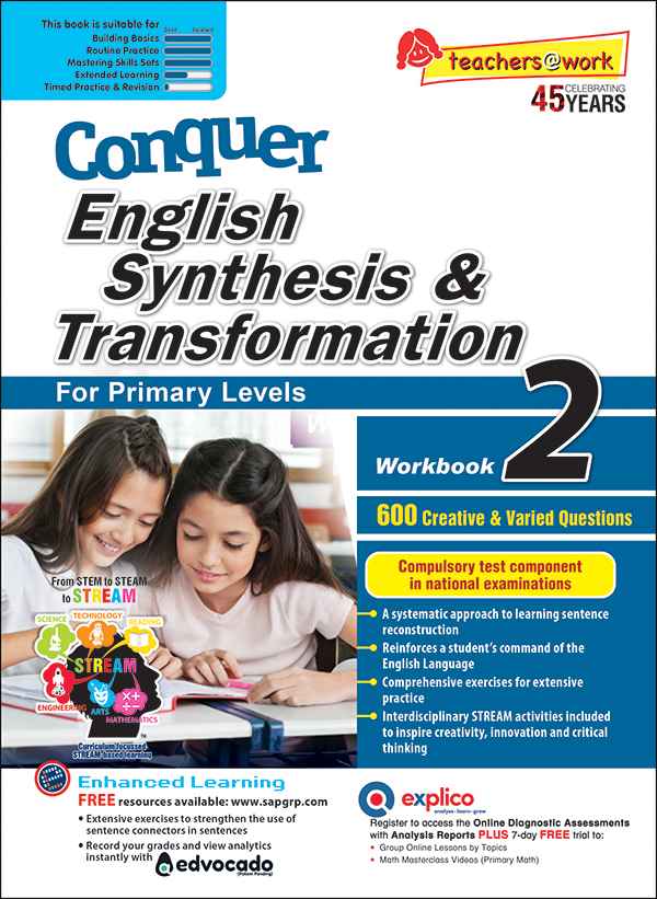Primary 2 Conquer English Synthesis & Transformation Workbook 2 - 6th Edition