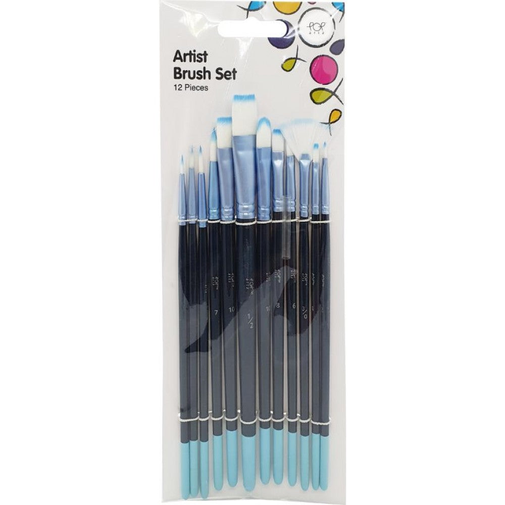 POP Artz Artist Brush Set 12's
