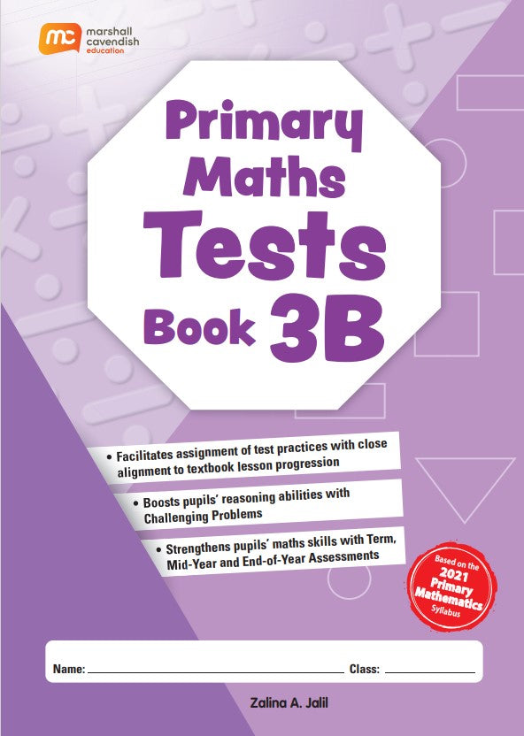 Primary 3b Maths Tests Book