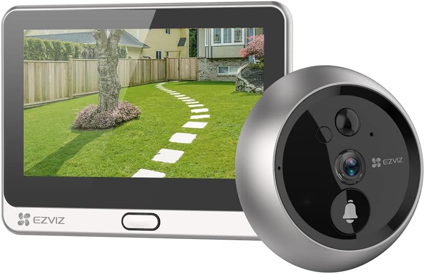 EZVIZ Wireless Video Doorbell Camera, 1080P Doorviewer with 4.3