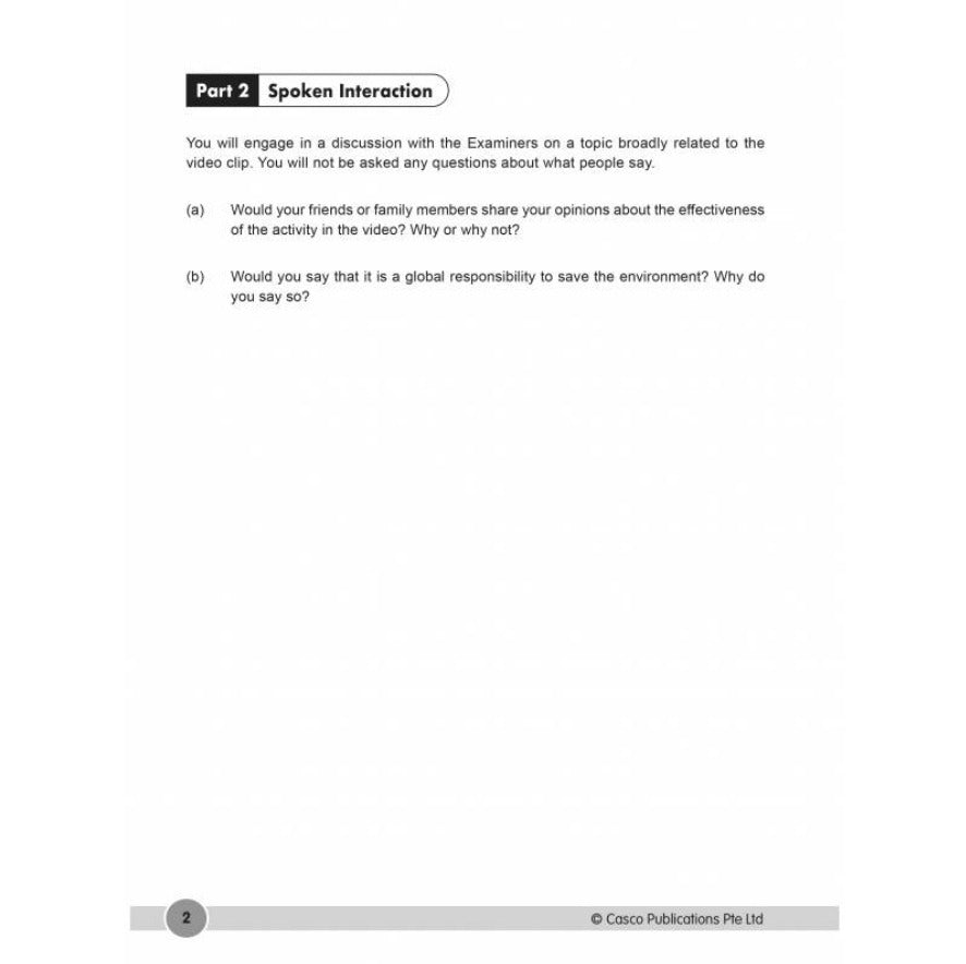 O-Level English Oral Exam Guidebook