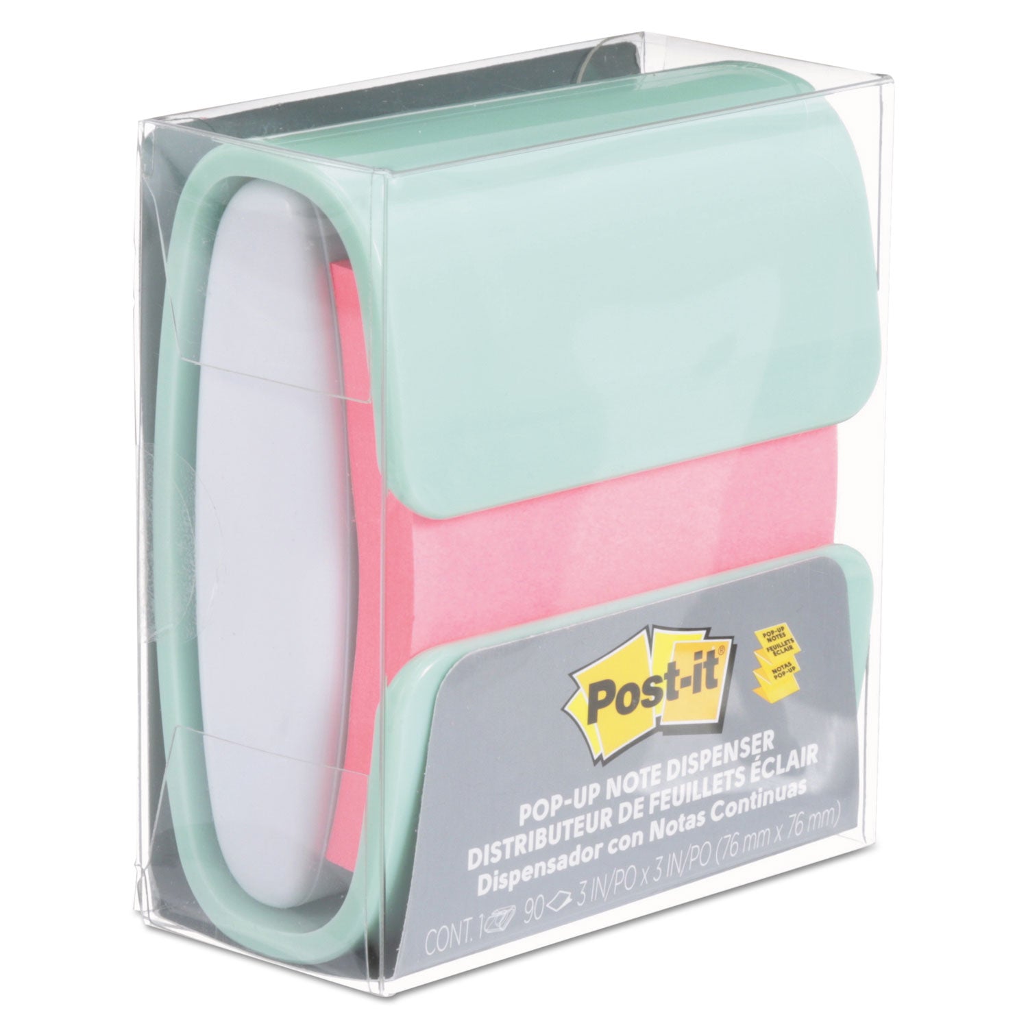Post-it® WD-330-COL-PW Pop-Up Note Dispenser, Assorted