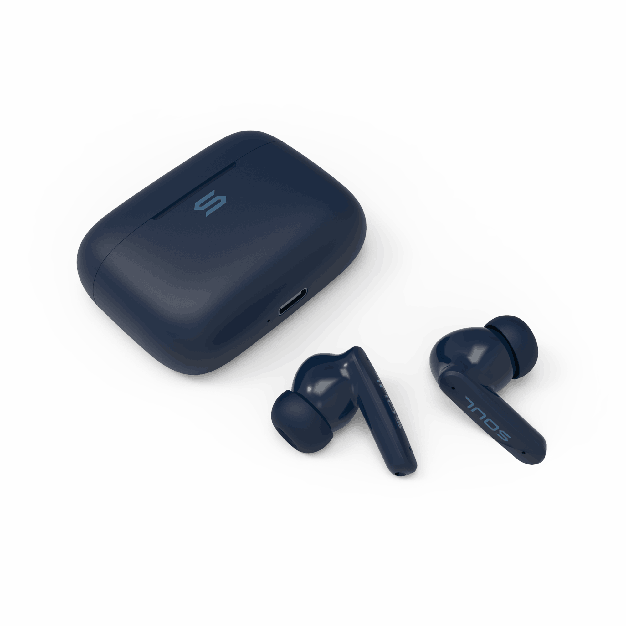 Soul S-live Premium Low Latency True Wireless Earbuds With Call Enhancement - Blue