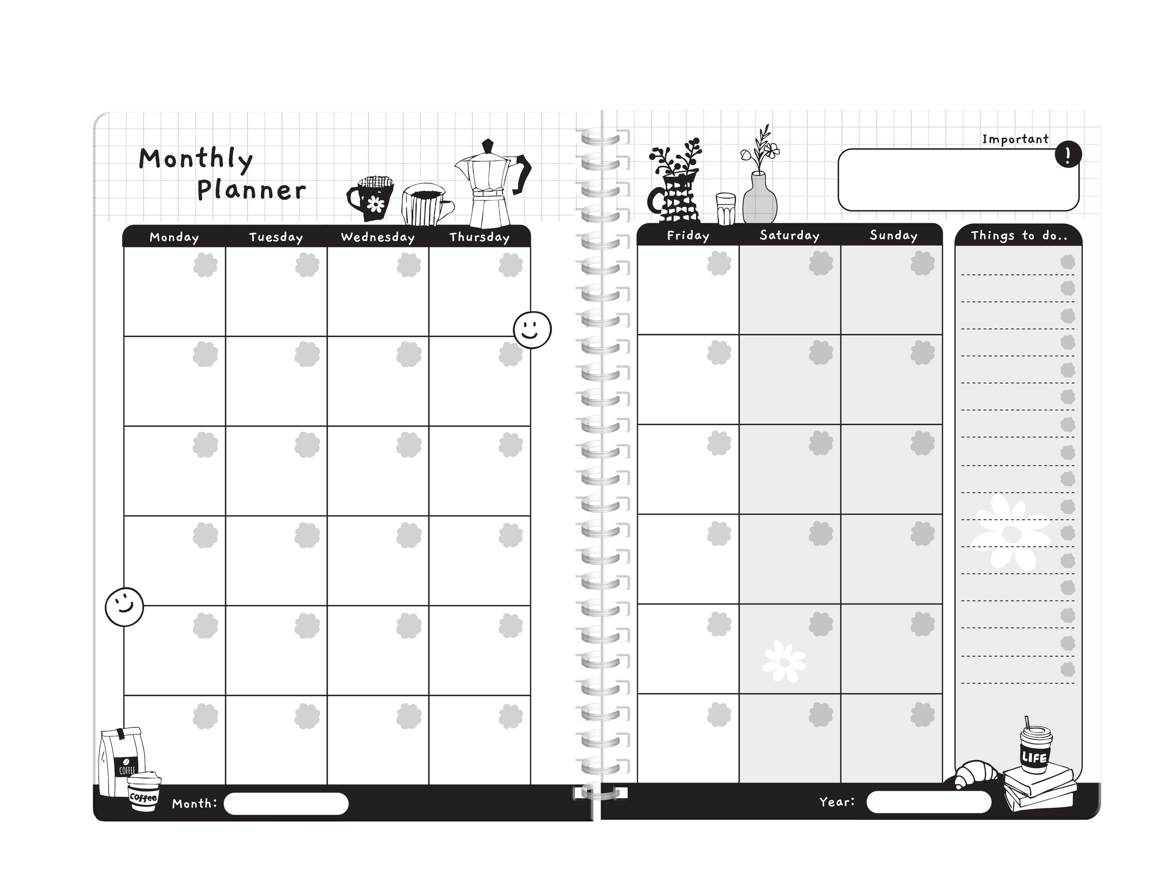 Undated Planner Notebook'25 Success A5