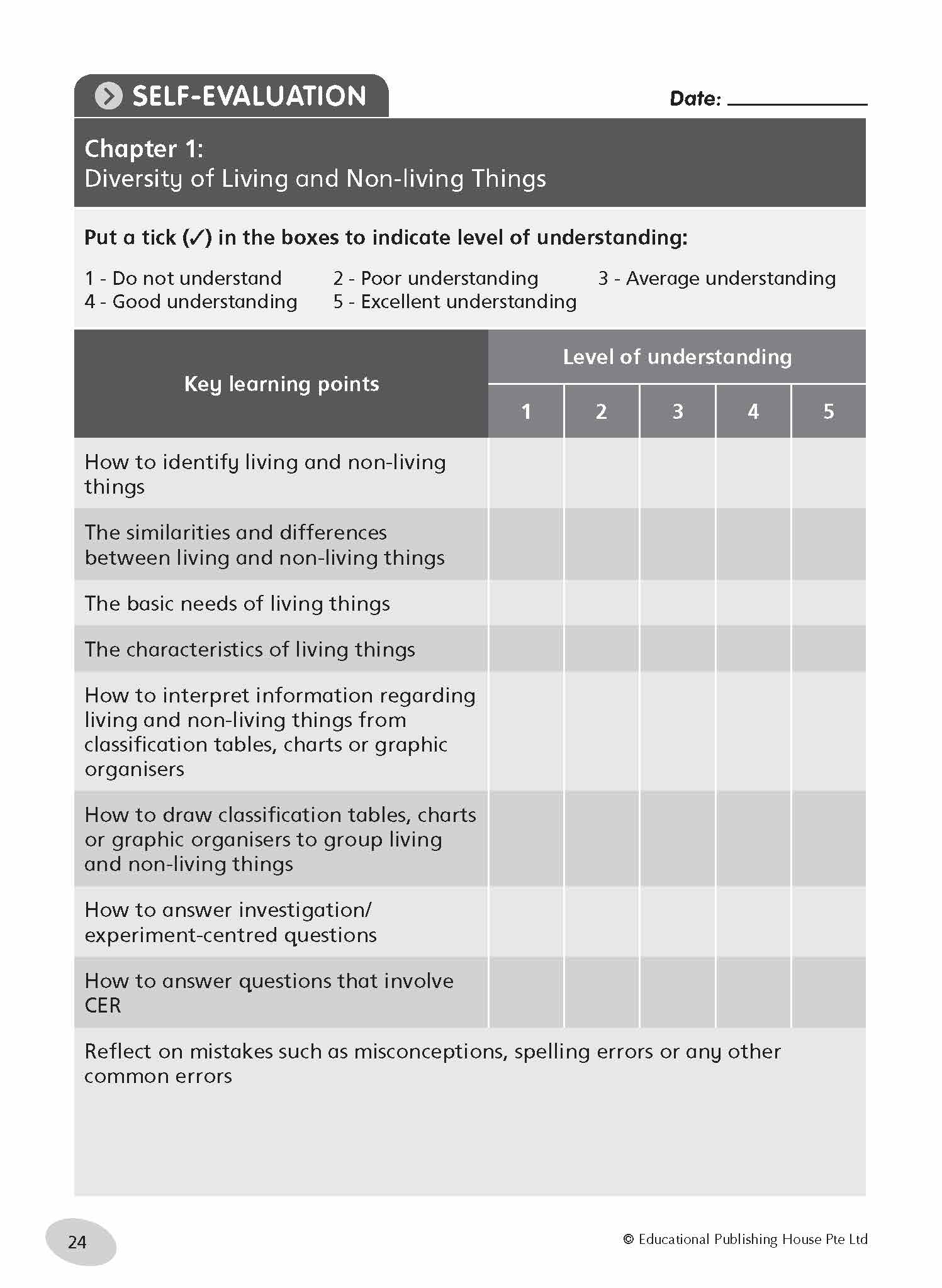 Primary 3 Science Practice