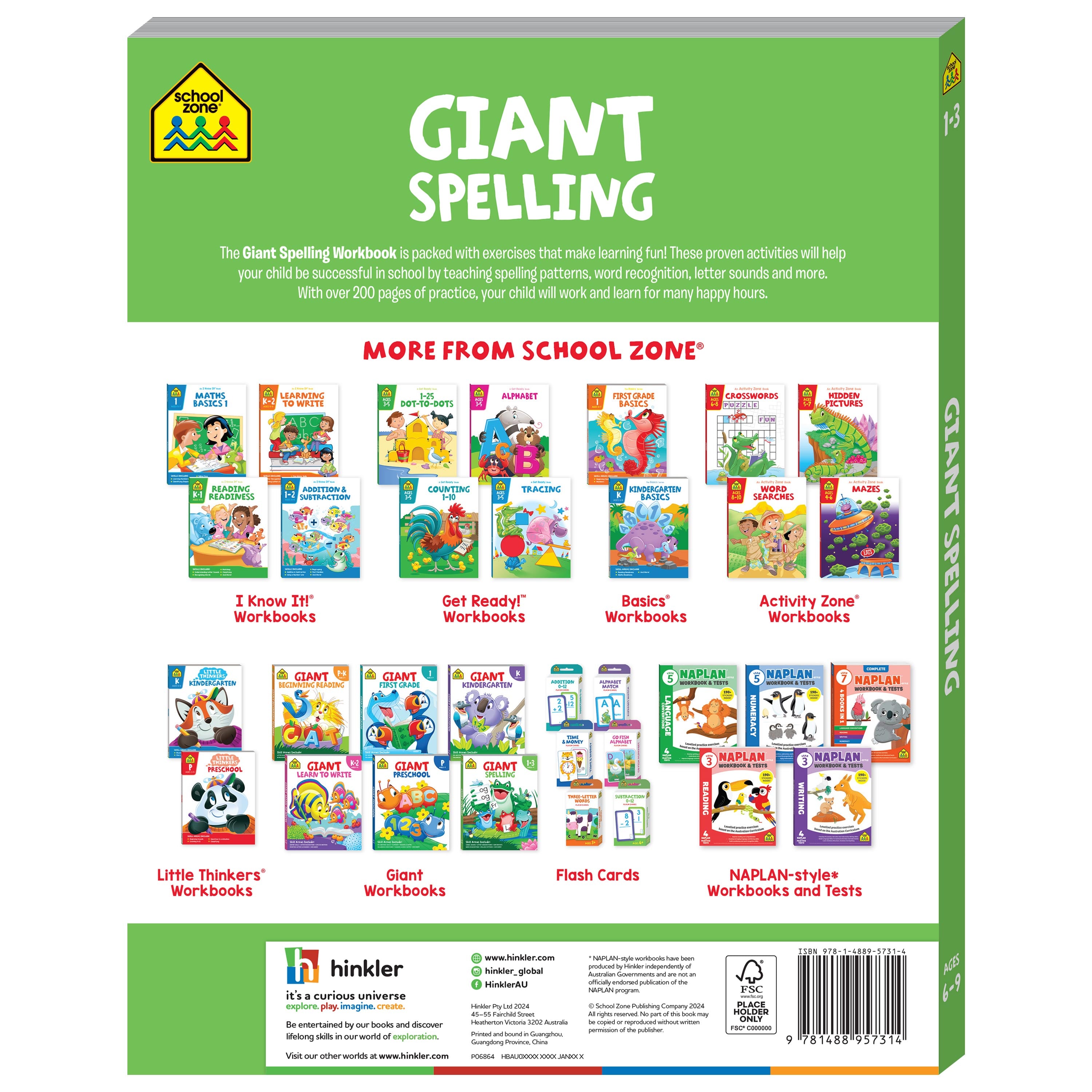 Giant Workbook Spelling