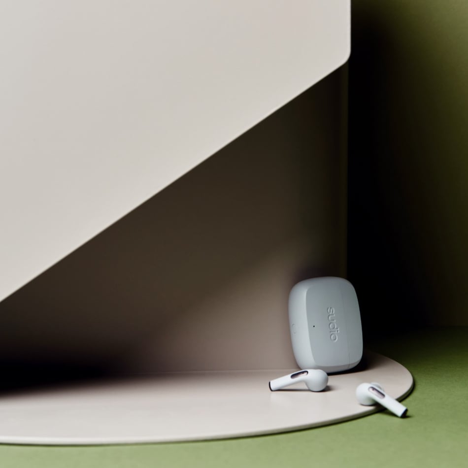 Sudio N2 Pro True Wireless Bluetooth in-Ear Earbuds with ANC - Multipoint Connection, IPX4 Water Resistant, USB-C Charging, Microphone, 30h Play Time with Charging Case (Steel Blue)