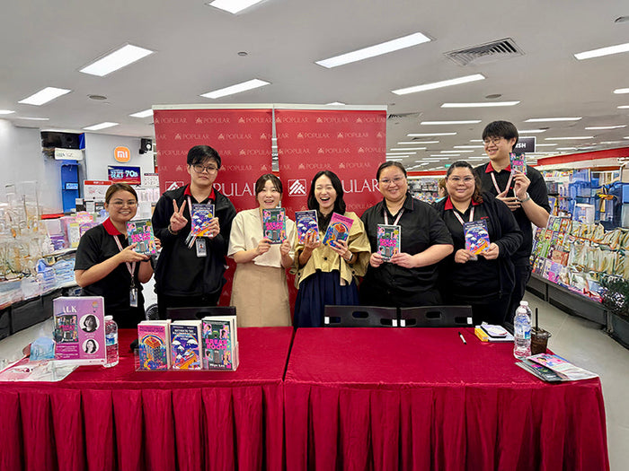 Global bestselling author Miye Lee and translator Sandy Joosun Lee greet readers at POPULAR NEX on first book tour