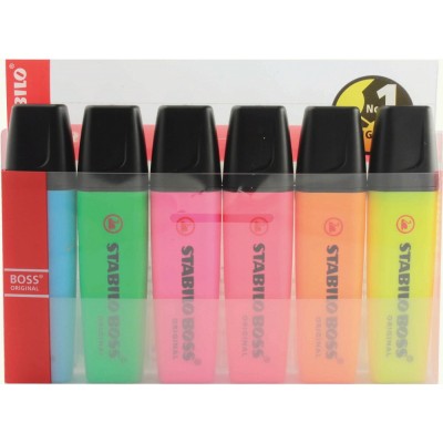 STABILO BOSS ORIGINAL Highlighter Set of 6 colours