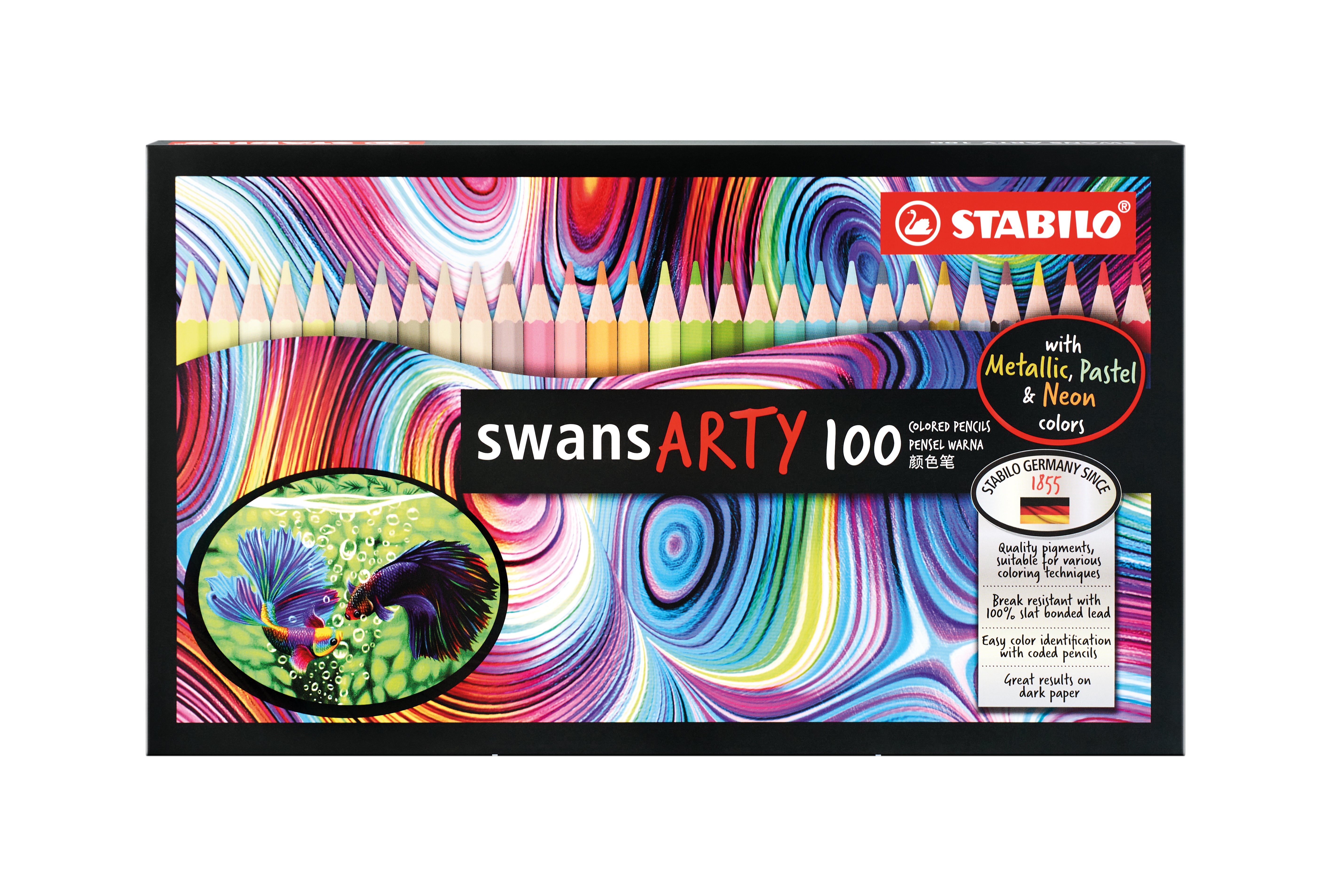 STABILO 1520A/100 Arty Col Pencil 100pcs