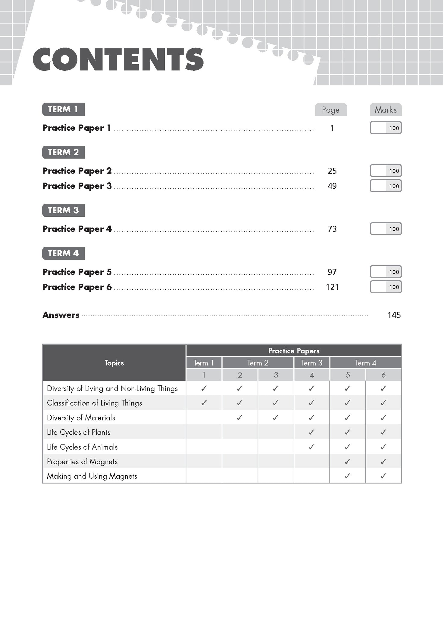 Primary 3 TOP Science Practice Papers