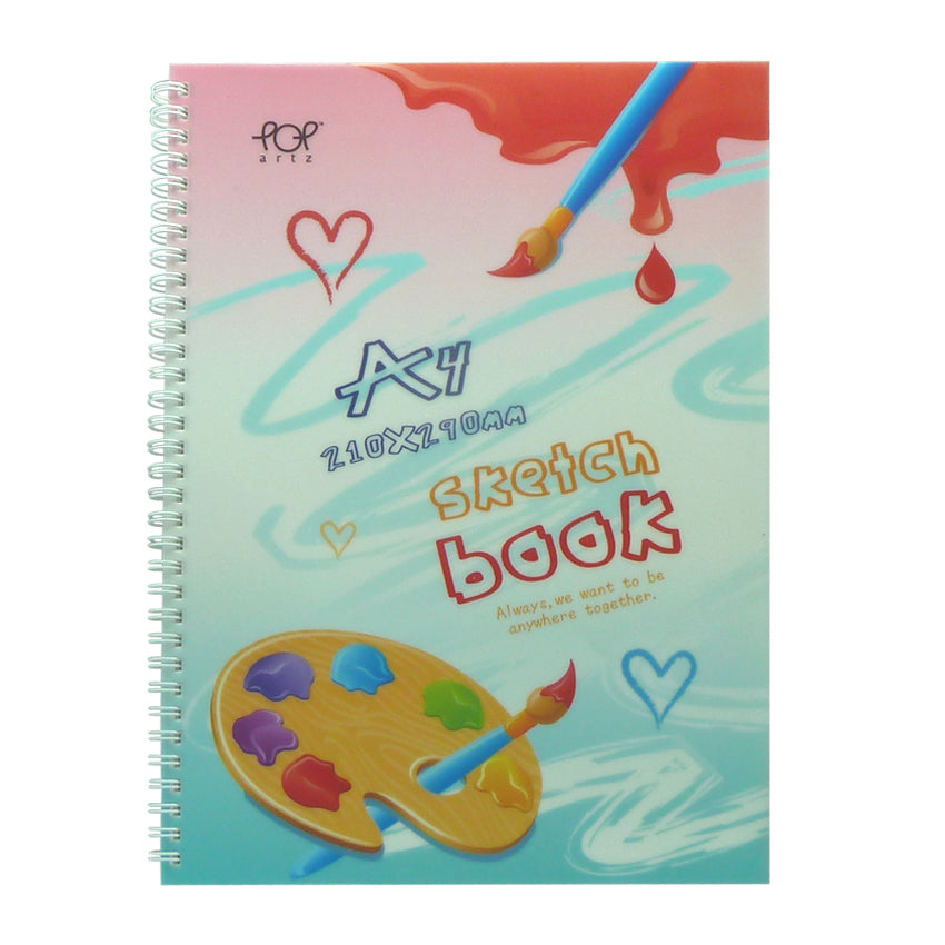 POP Artz PP Cover Spiral Sketch Book A4