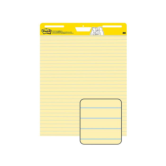 3M P-IT 561 EASEL YELLOW LINED