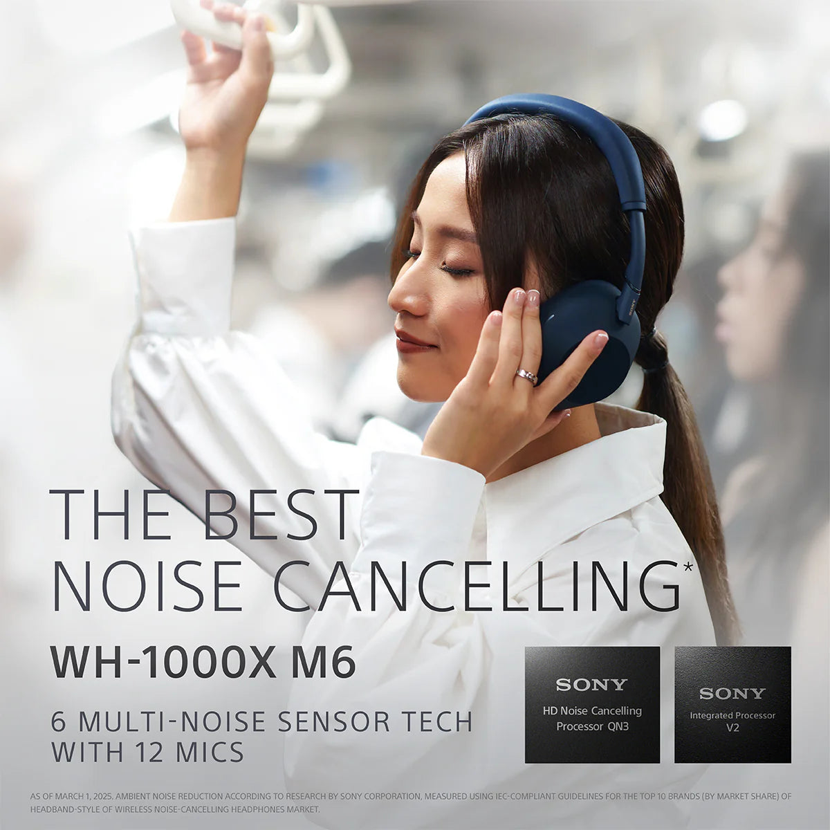 Sony WH-1000XM6 Wireless Noise Cancelling Headphones - Blue