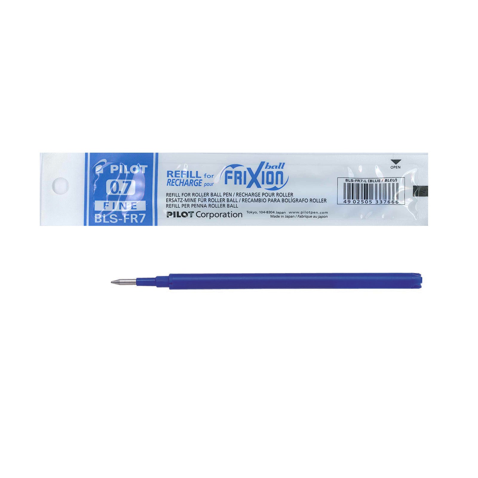 PILOT FRIXION CLICKER 0.7MM PEN REFILL BLS-FR7