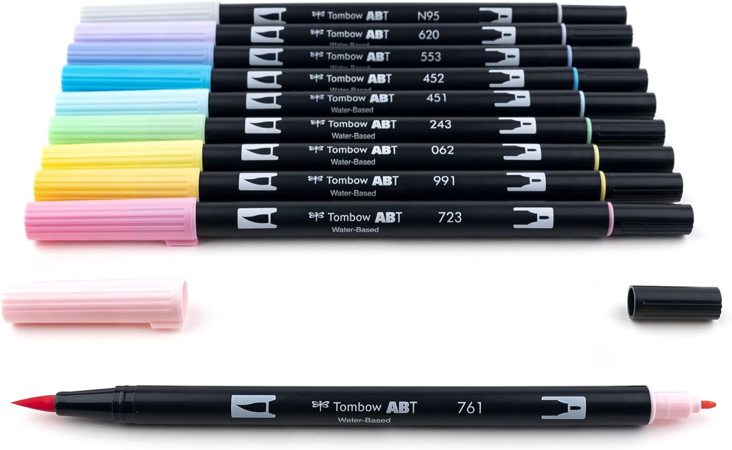 Tombow Dual Brush Pen Art Markers, Pastel 10-Pack, 56187