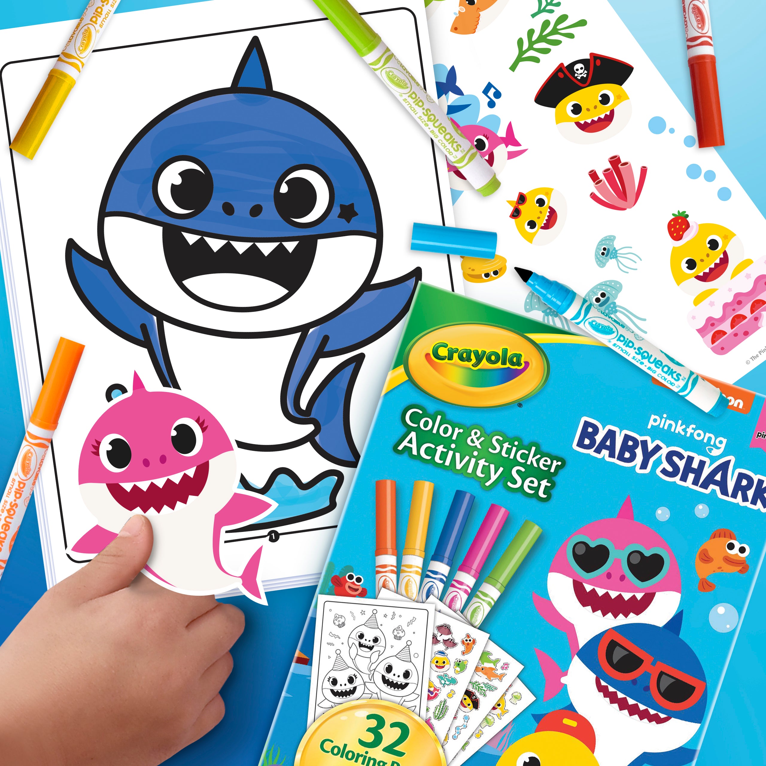 CRAYOLA  COL & ACT SET BABY SHARK